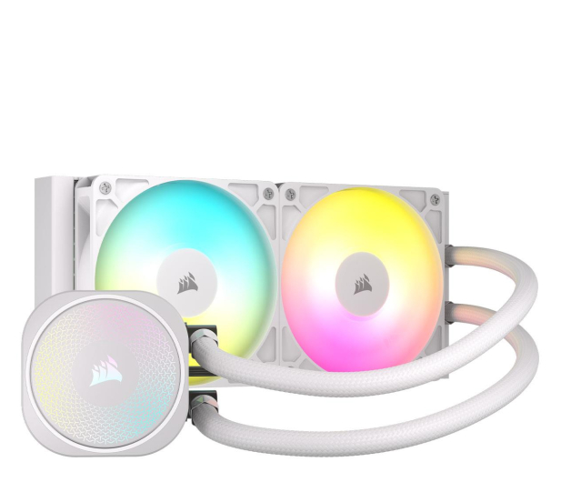 CORSAIR NAUTILUS 240 RS ARGB White 2x120mm - 1286825 - zdjęcie